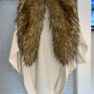 Bebe faux fur shawl/stole.